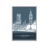 CALLING Stampa veduta Londra con cornice