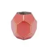 WHIPPLE Vaso lavorato a mano rosso salmone opaco