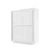 CHARIS Credenza laccata bianco opaco