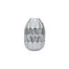 BIORK Vaso decorativo in ceramica colore argento