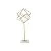 CUBE41 Scultura decorativa per interni in finitura oro