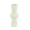 BENNET Vaso decorativo in ceramica bianco crema