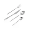 DORYL Set di posate da 16 pezzi in finitura colore argento