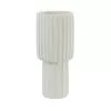 FURLA Vaso decorativo in cemento laccato colore bianco