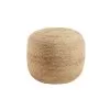 HOMI Pouf rotondo realizzato in iuta finitura naturale