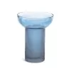 IMIR Vaso di vetro a forma di coppa colore blu